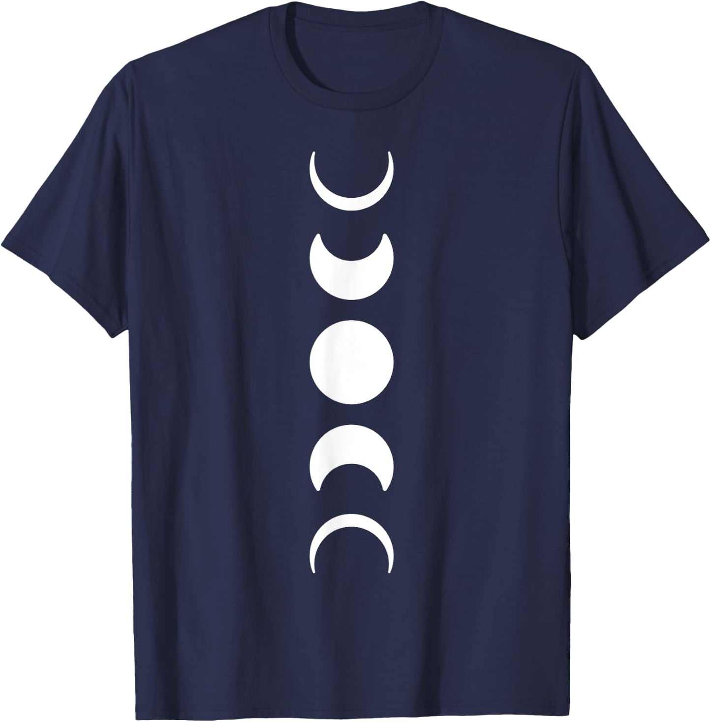 Moon Phase Cycle Phases Of The Moon Astronomy Stargazer T-Shirt - T-Shirt | Navy