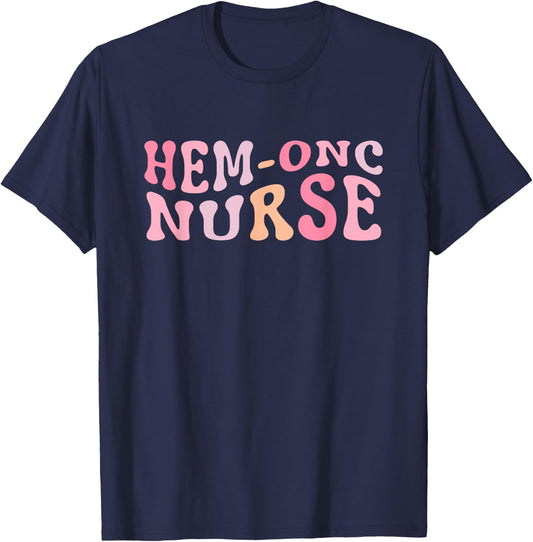 Hematology/Oncology Pediatric Hem/Onc RN Nurse T-Shirt - T-Shirt | Navy