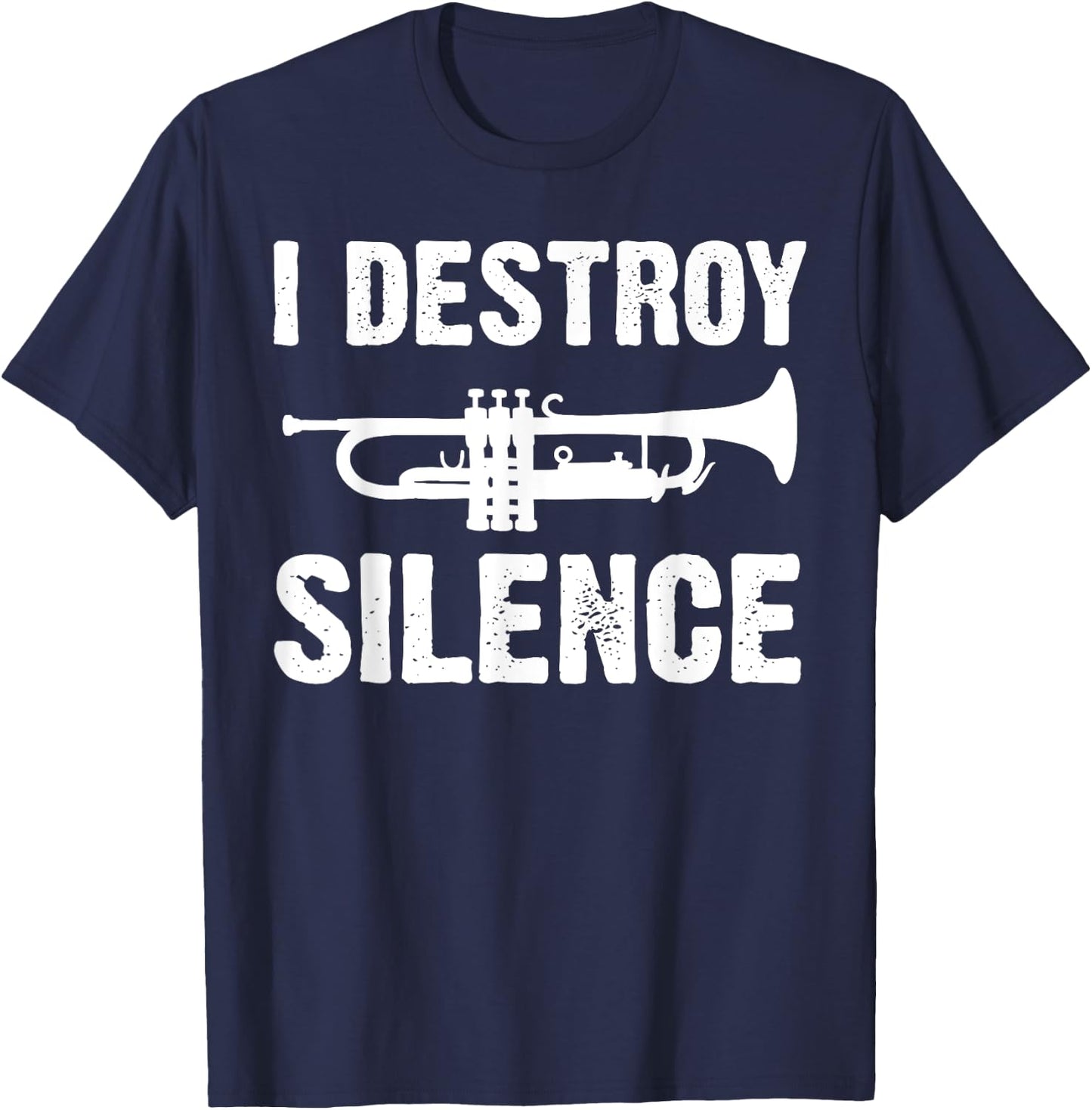 Funny Trumpet Player Art Women Trumpeter Orchestra T-Shirt - T-Shirt | Navy