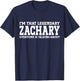 Zachary Personal Name Funny Zachary T-Shirt - T-Shirt | Navy