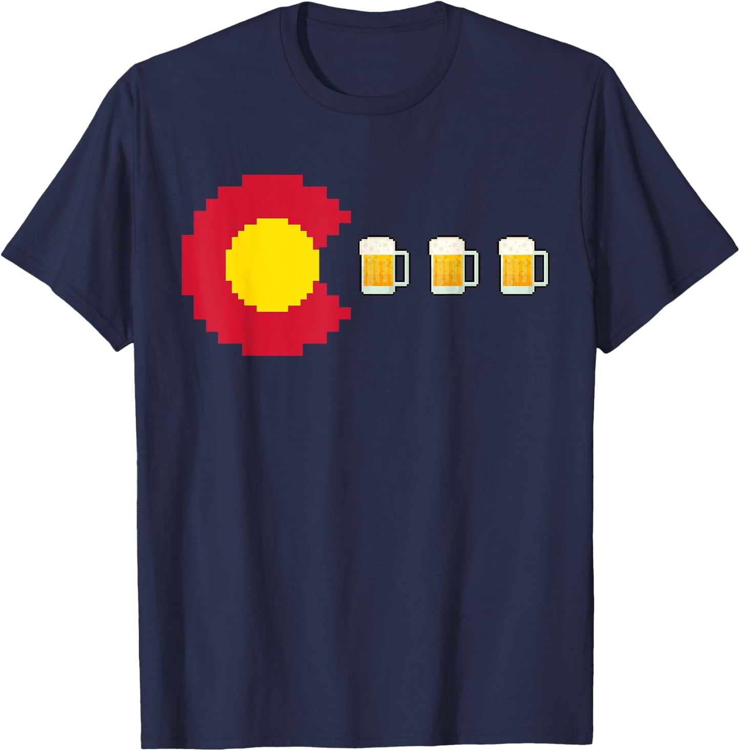 Funny Colorado Beer Brewery T-Shirt - T-Shirt | Navy