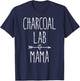 Charcoal Lab Mama Cute Charcoal Labrador Retriever Mom T-Shirt - T-Shirt | Navy