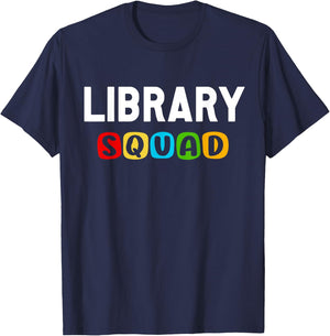 Library Squad Design for Library Volunteer T-Shirt - T-Shirt | Navy