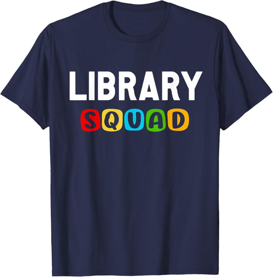 Library Squad Design for Library Volunteer T-Shirt - T-Shirt | Navy