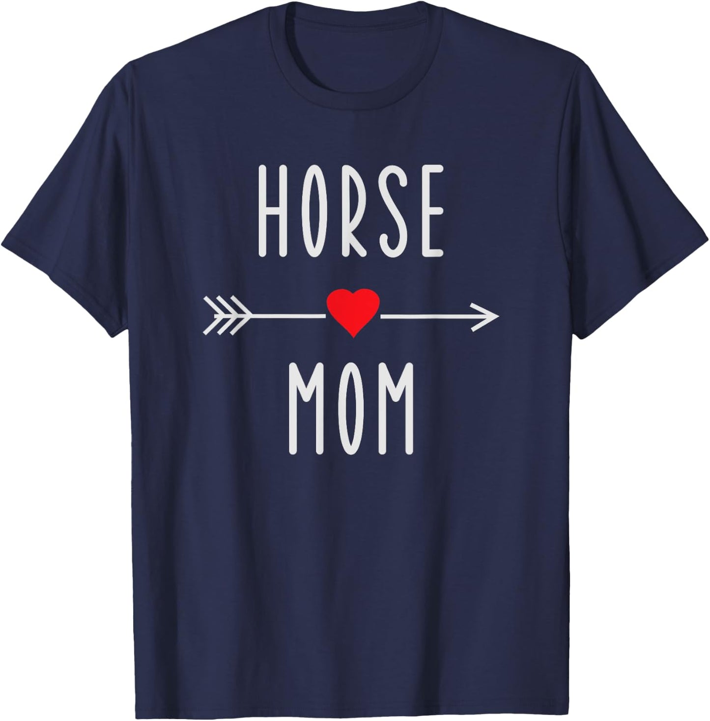 Horse Mom Funny Equestrian Barn Mama Gift Horse Lovers T-Shirt - T-Shirt | Navy
