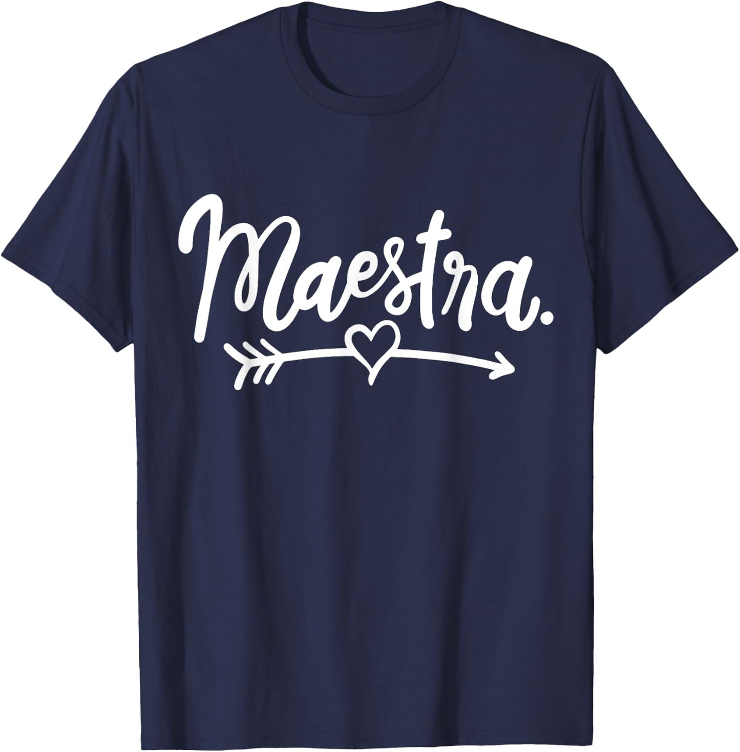 Maestra Spanish Teacher Meastra Women Girls Kids T-Shirt - T-Shirt | Navy