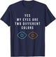 Heterochromia Eyes Different Colored Eyes Day Blue Brown T-Shirt - T-Shirt | Navy