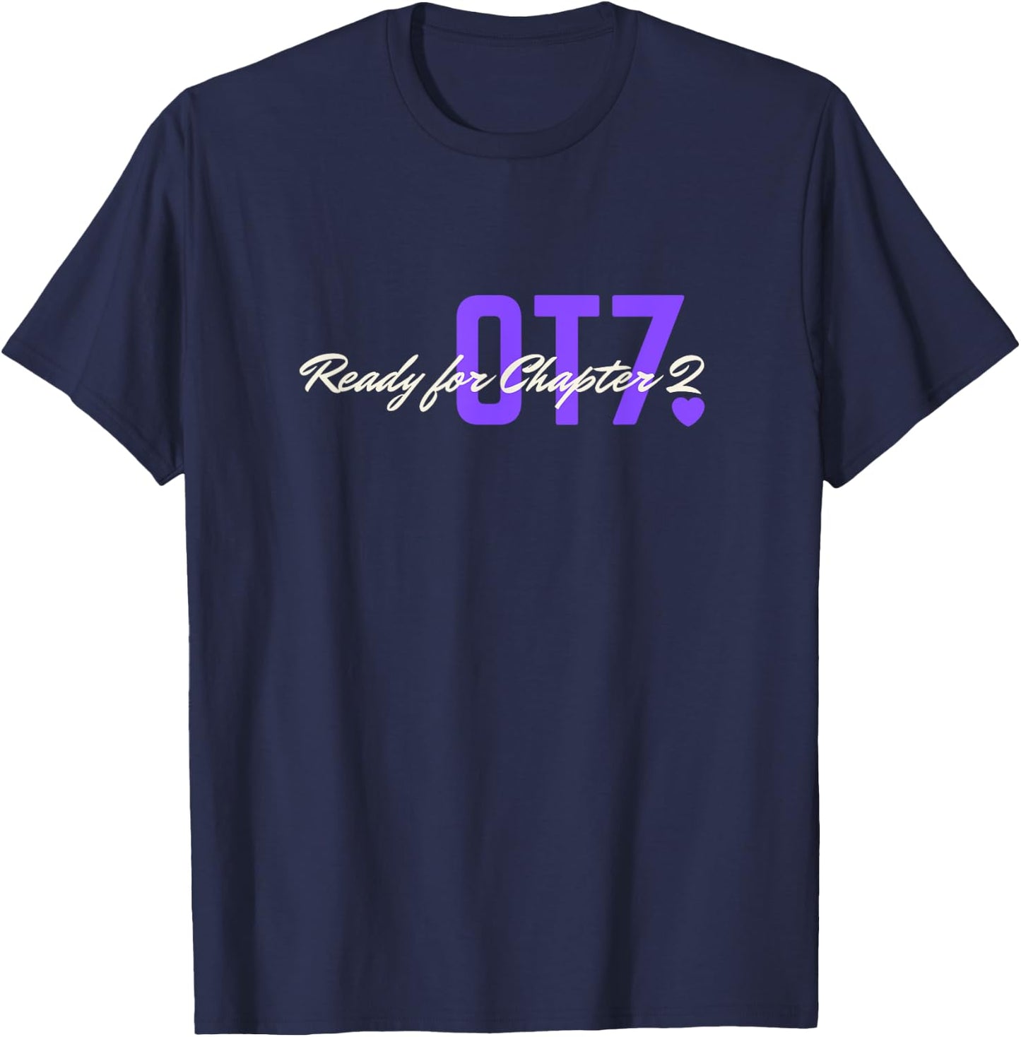 OT7 Chapter 2 Kpop Idol Purple Group Fan Army Youth T-Shirt - T-Shirt | Navy