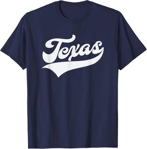 Texas - Retro / Throwback Design - Classic T-Shirt - T-Shirt | Navy