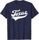 Texas - Retro / Throwback Design - Classic T-Shirt - T-Shirt | Navy
