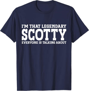 Scotty Personal Name First Name Funny Scotty T-Shirt - T-Shirt | Navy