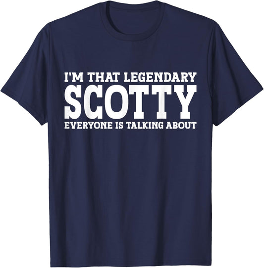 Scotty Personal Name First Name Funny Scotty T-Shirt - T-Shirt | Navy