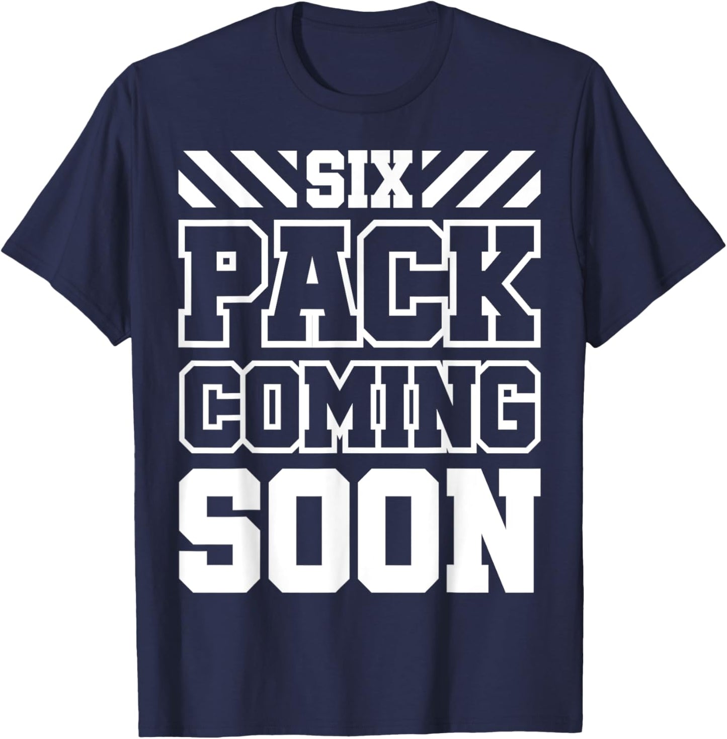 Six Pack Coming Soon T-Shirt - T-Shirt | Navy
