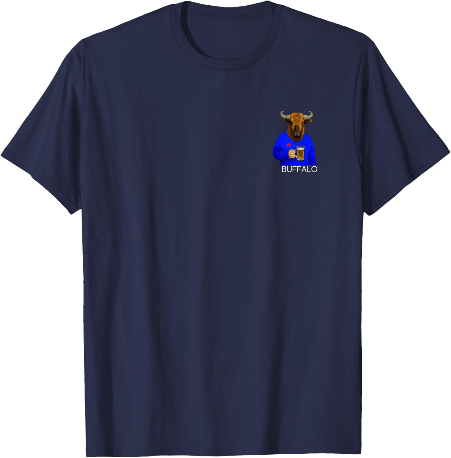 Buffalo, NY Pride, Buffalo NY Culture, Buffalo Beer Lover T-Shirt - T-Shirt | Navy