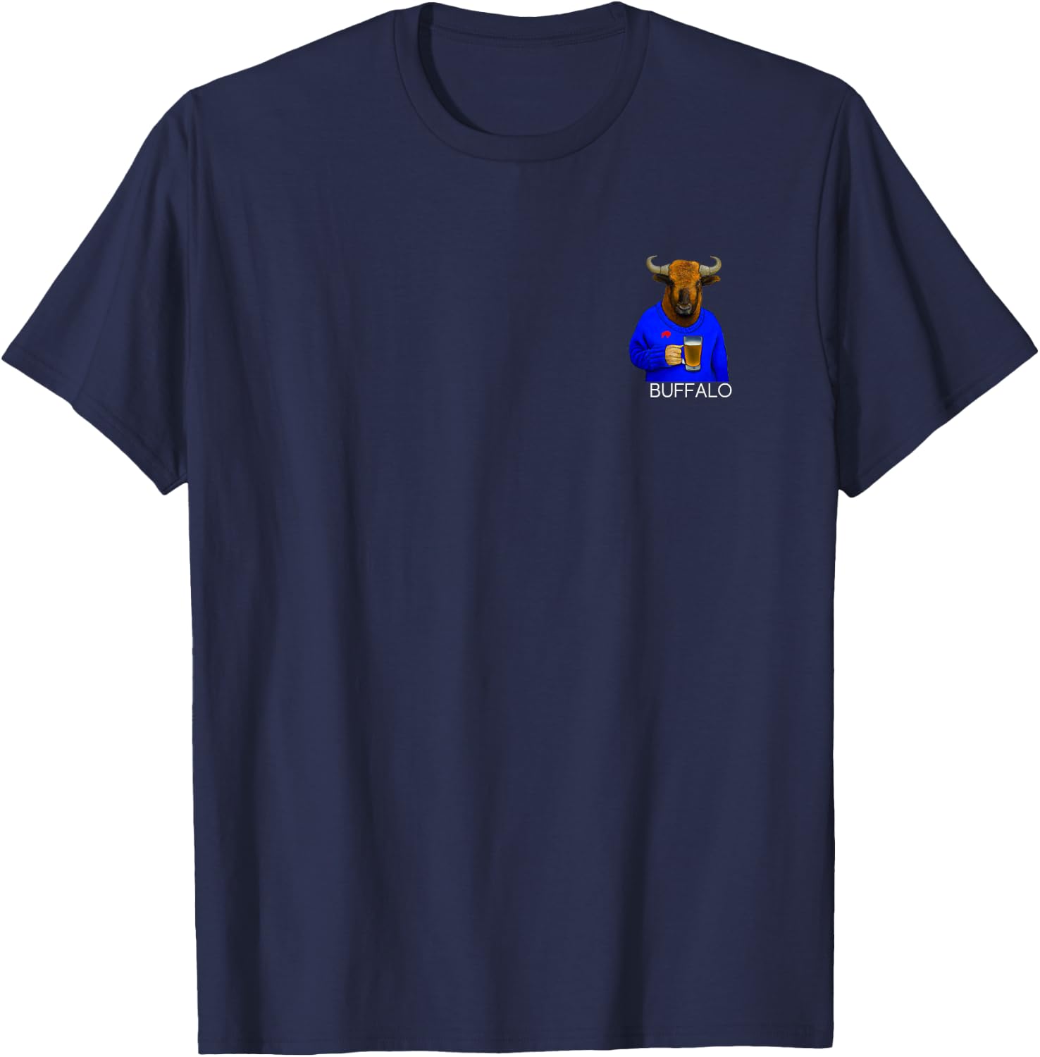 Buffalo, NY Pride, Buffalo NY Culture, Buffalo Beer Lover T-Shirt - T-Shirt | Navy