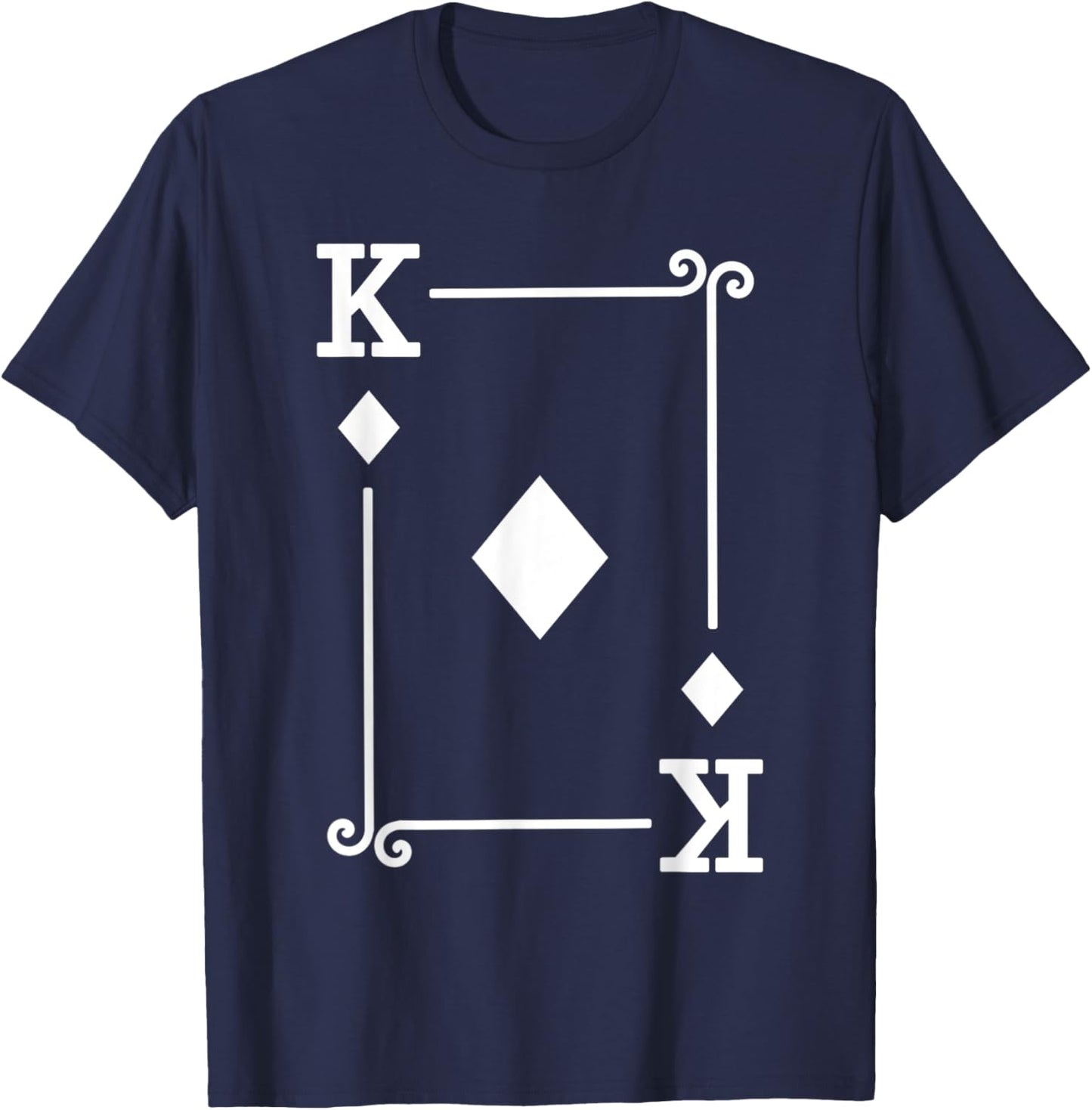 King Diamonds Card Costume - Playing Cards - King Diamonds T-Shirt - T-Shirt | Navy