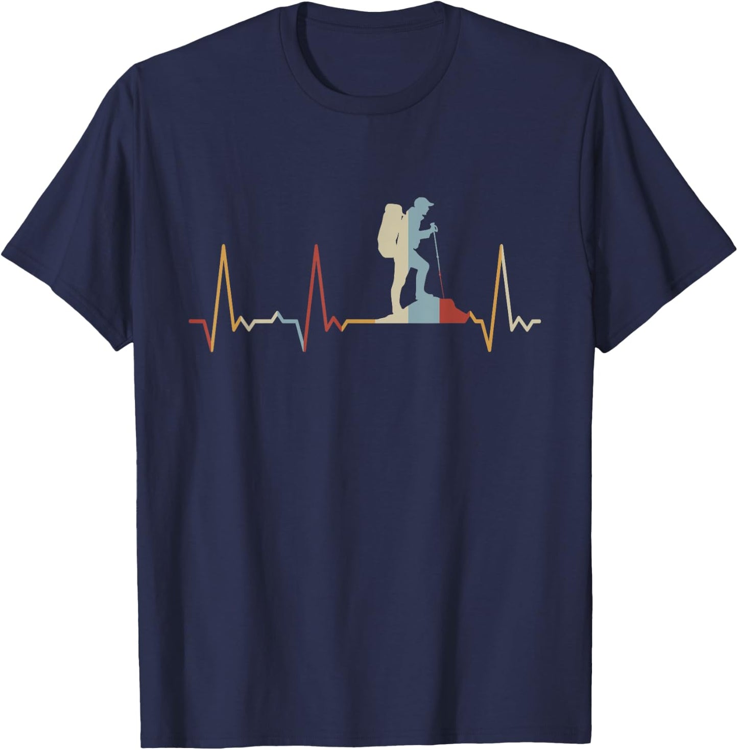 Heartbeat Hiking T-Shirt - T-Shirt | Navy