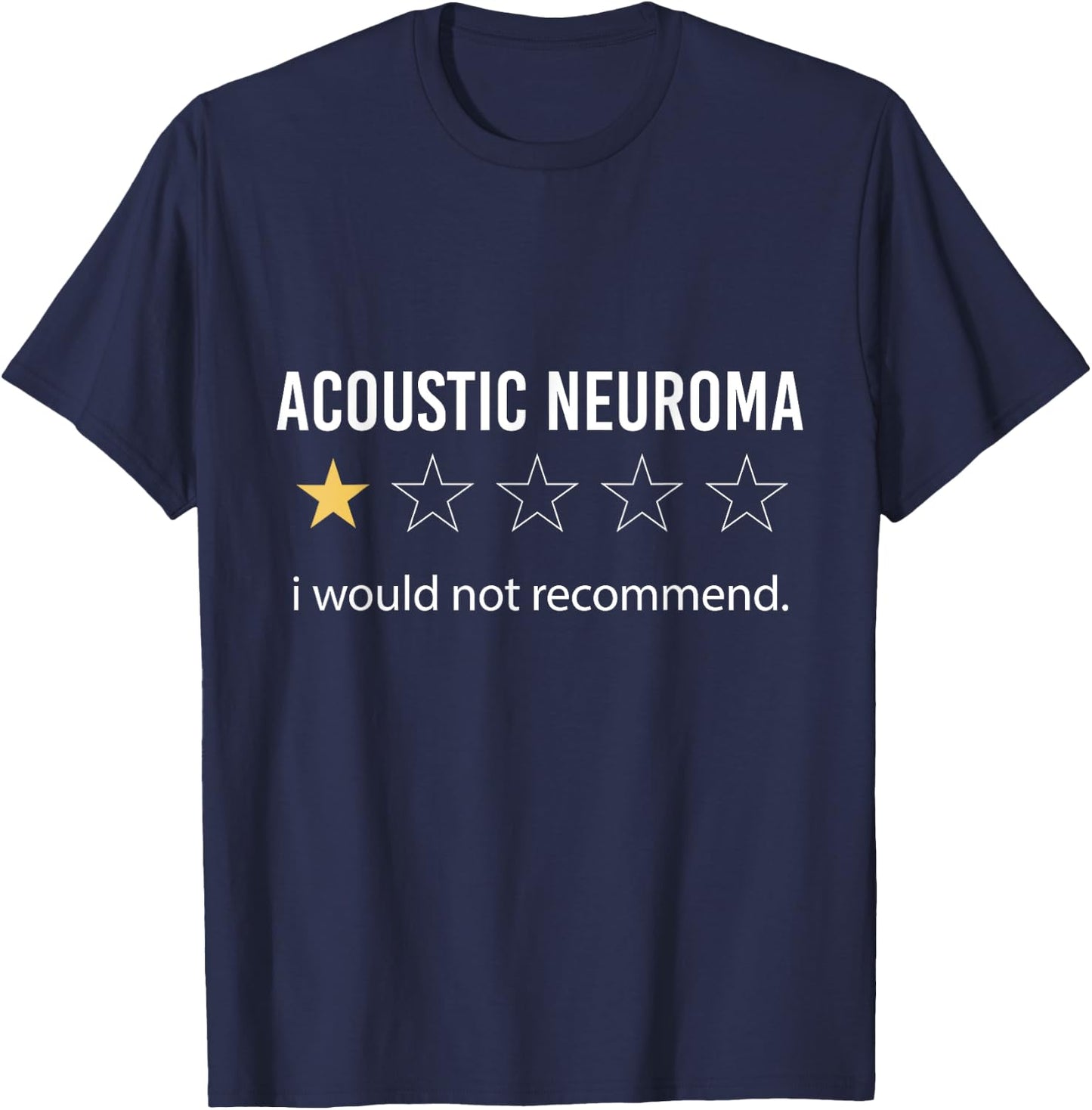 Acoustic Neuroma i would not recommend, Warrior Survivor T-Shirt - T-Shirt | Navy