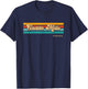 Vintage Sunset Stripes Caddo Mills, Texas T-Shirt - T-Shirt | Navy