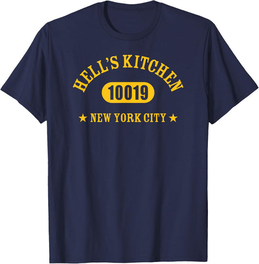 HELL’S KITCHEN 10019 NEW YORK CITY / NYC Athletic Design T-Shirt - T-Shirt | Navy