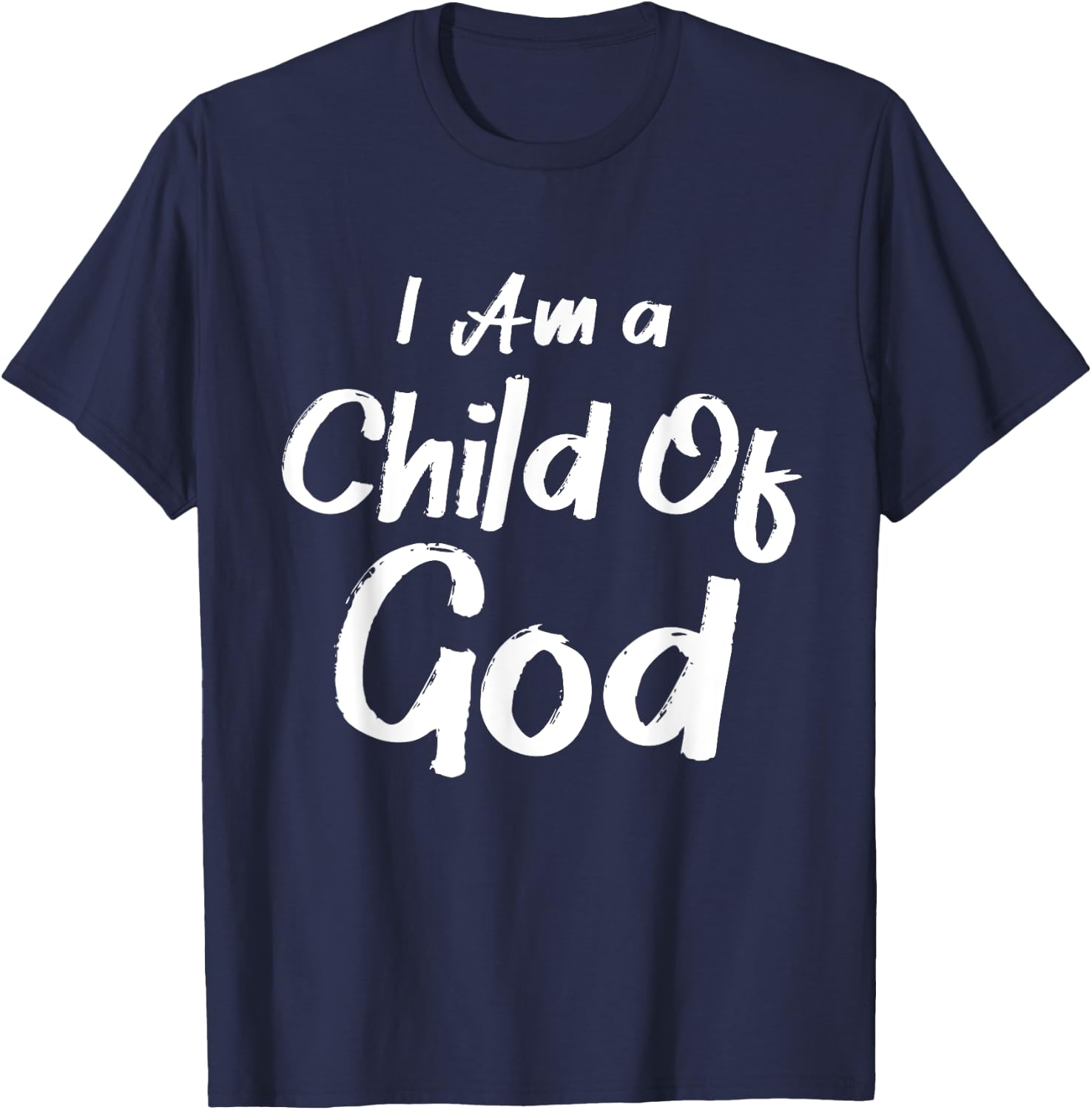 Christian I Am A Child Of God Withstand T-Shirt - T-Shirt | Navy