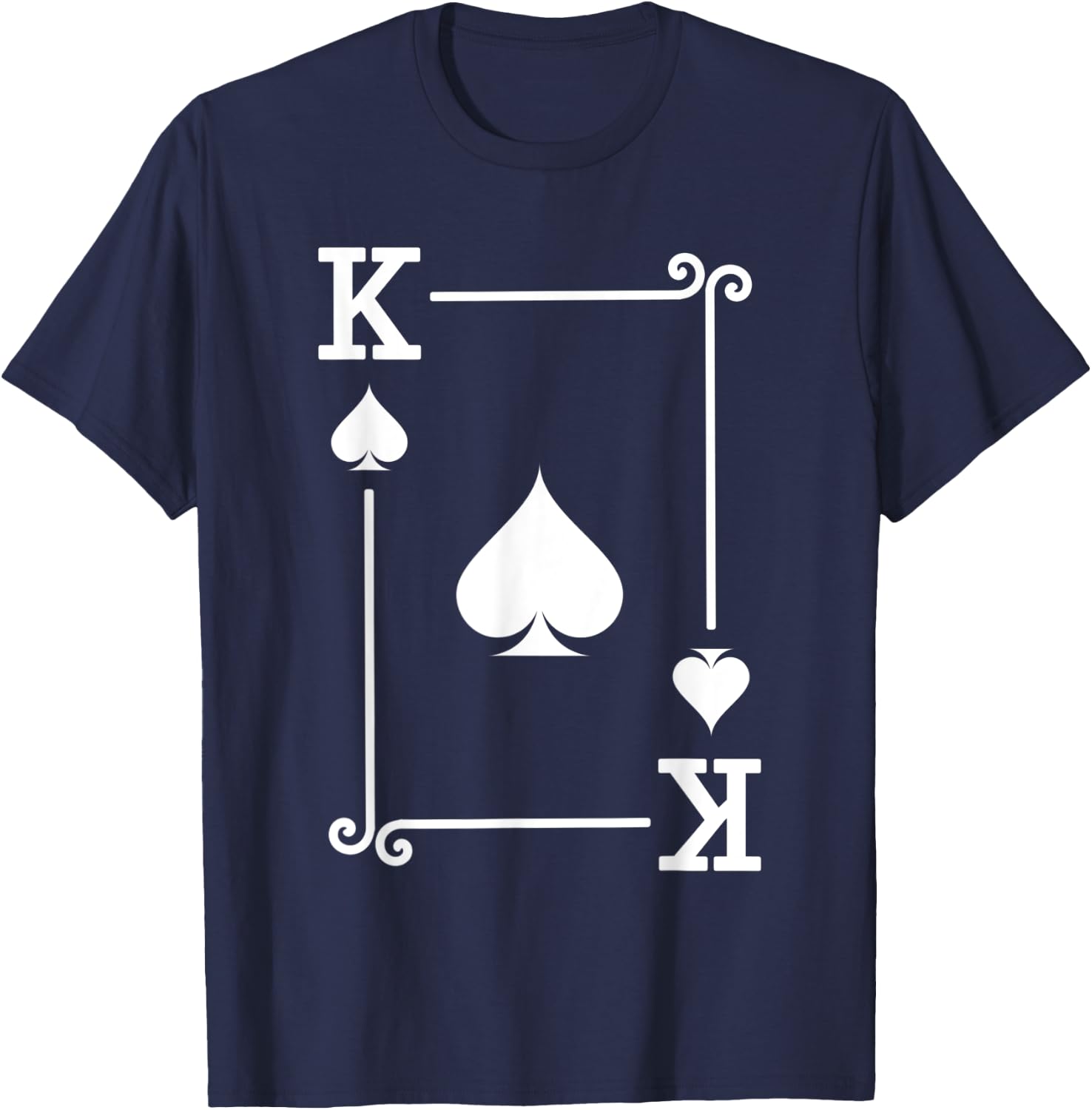 King Spades Card Costume - Playing Cards - King Spades T-Shirt - T-Shirt | Navy