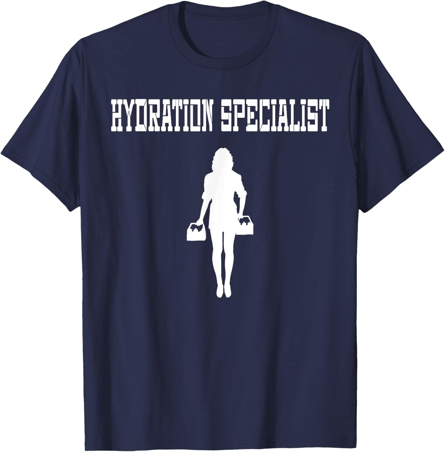Female Waterboy Watergirl Female Hydration Specialist T-Shirt - T-Shirt | Navy