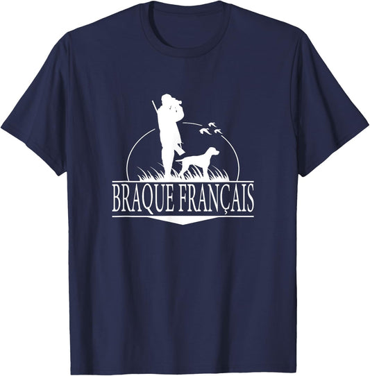 Braque Francais Hunting Dogs T-Shirt - T-Shirt | Navy