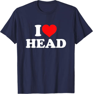 I Love Head T-Shirt - T-Shirt | Navy