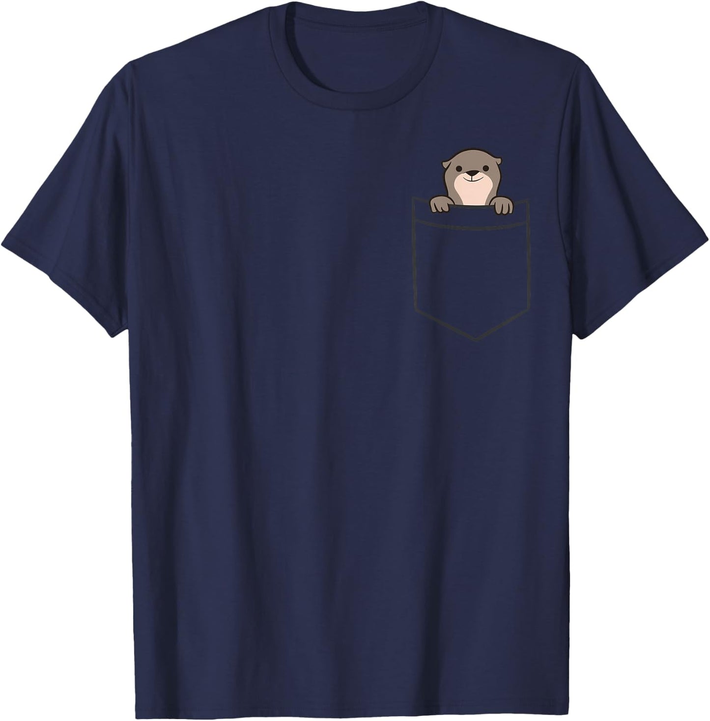 Otter In The Pocket Cute Otter T-Shirt - T-Shirt | Navy