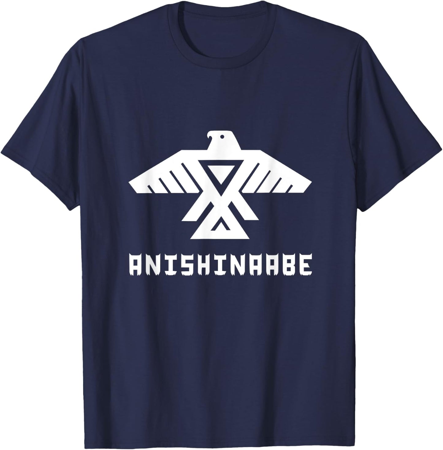 Anishinaabe First Nations Thunderbird, Ojibwe Indigenous T-Shirt - T-Shirt | Navy