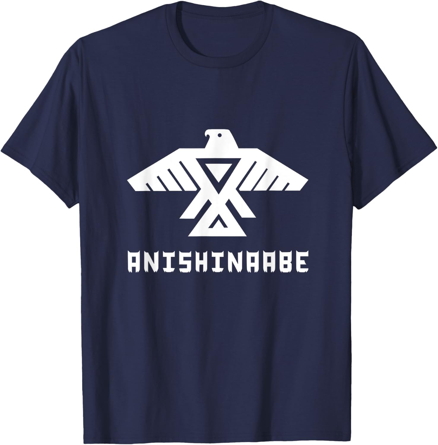 Anishinaabe First Nations Thunderbird, Ojibwe Indigenous T-Shirt - T-Shirt | Navy