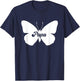 Papa Butterfly Dad Funny Butterfly Family Matching T-Shirt - T-Shirt | Navy