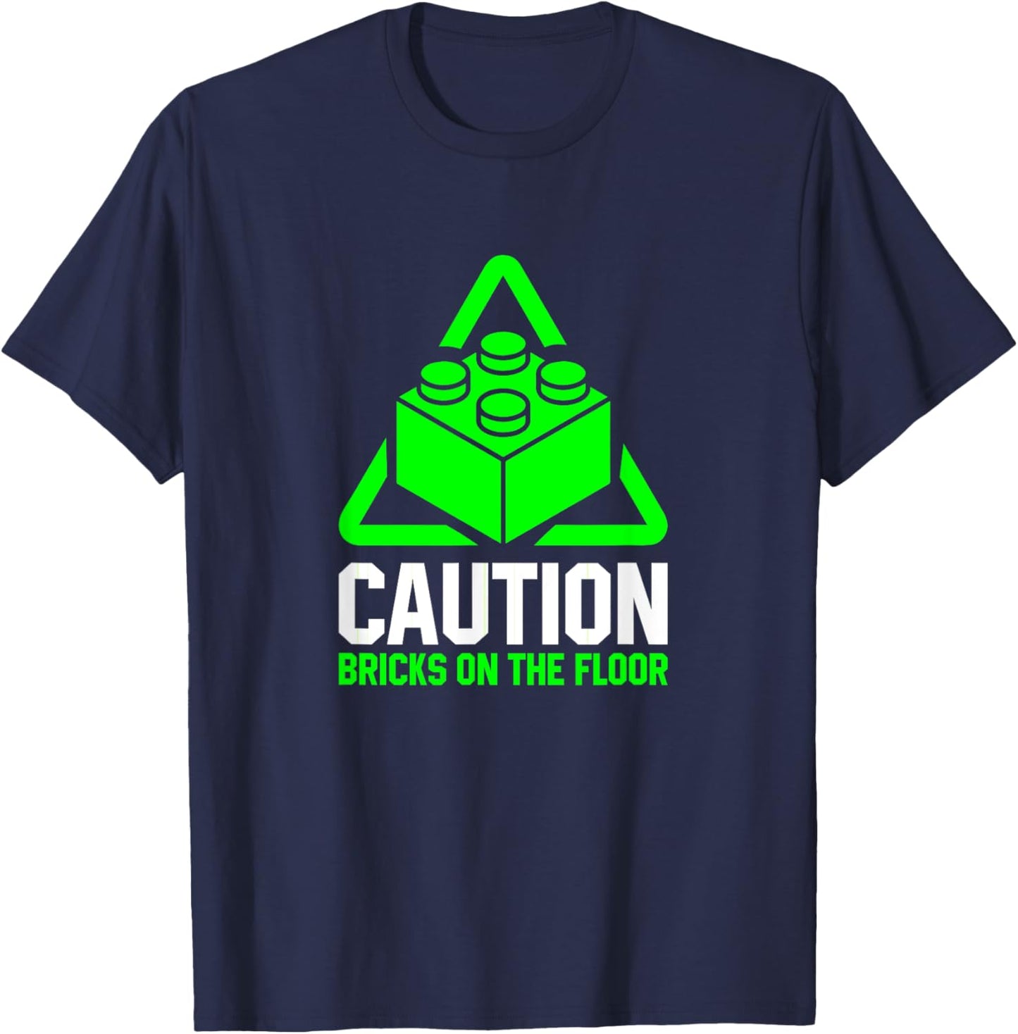 Brick Builder Funny Blocks Building Master Builder Toys Kids T-Shirt - T-Shirt | Navy