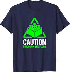 Brick Builder Funny Blocks Building Master Builder Toys Kids T-Shirt - T-Shirt | Navy