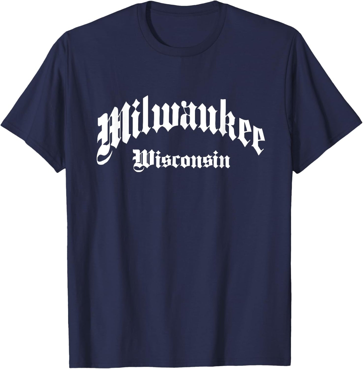 Milwaukee - Wisconsin - Old School Design - Classic T-Shirt - T-Shirt | Navy