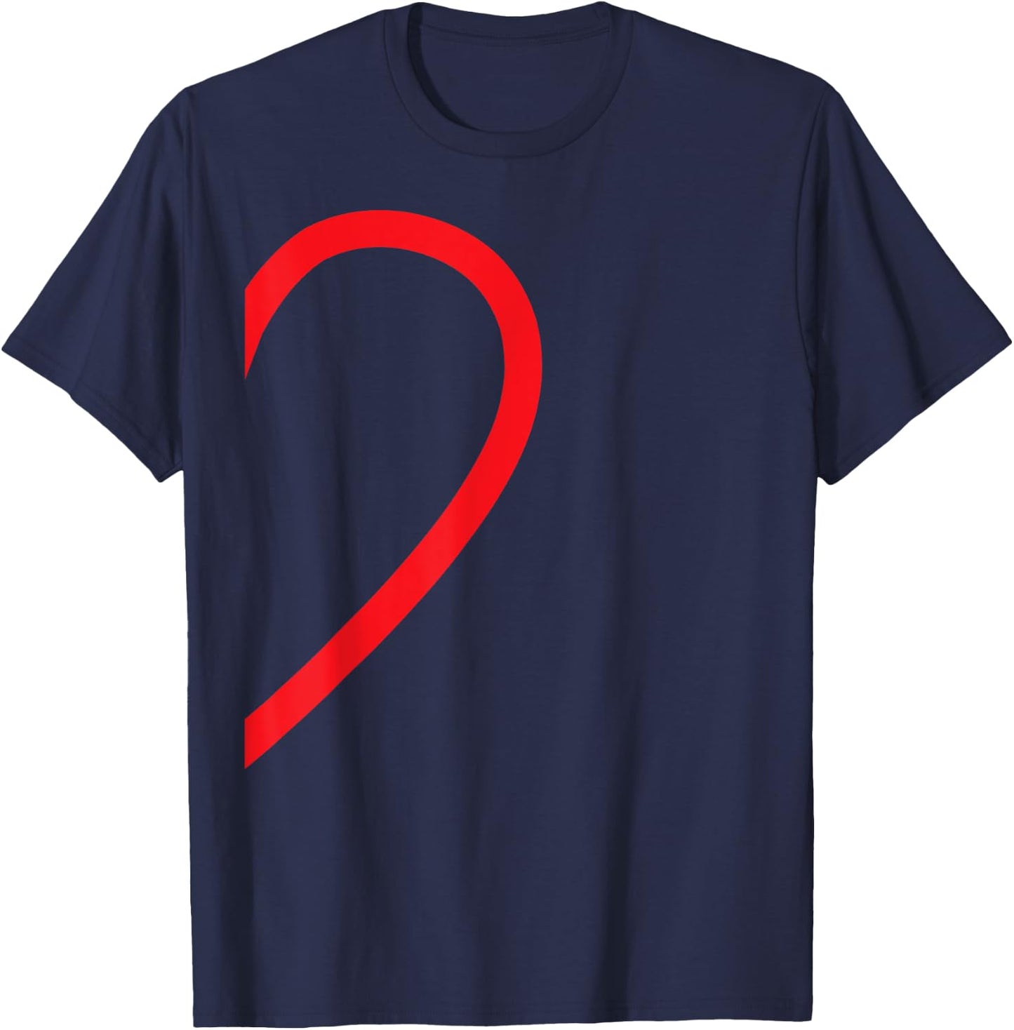 Half Heart Right Hand Side Love Couple Camisa Pareja Ropa T-Shirt - T-Shirt | Navy