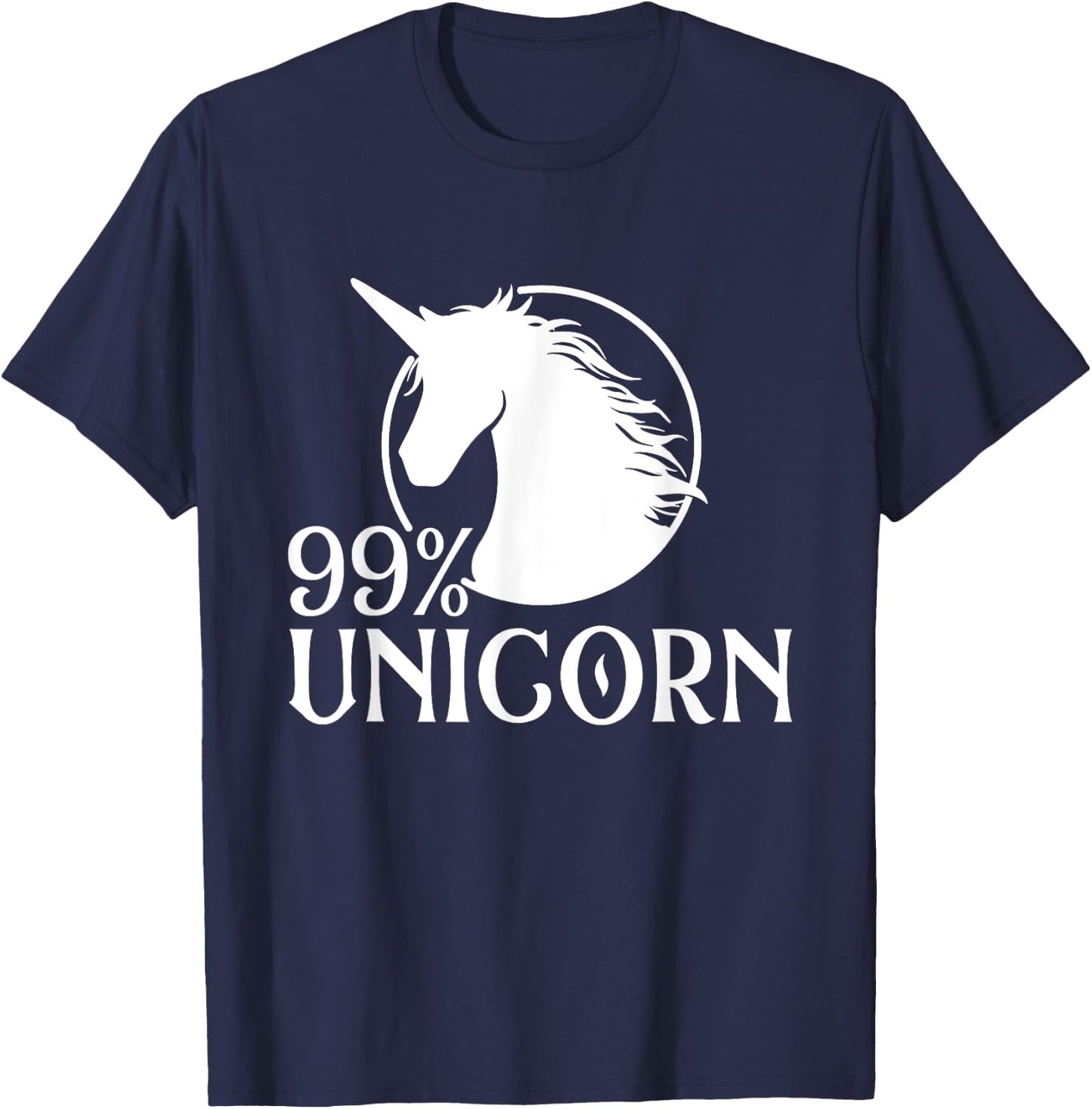 Rainbow Unicorn Mystical Creature Magical Animal T-Shirt - T-Shirt | Navy