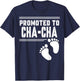 Promoted to CHA-CHA Funny For First Time Matching Family T-Shirt - T-Shirt | Navy