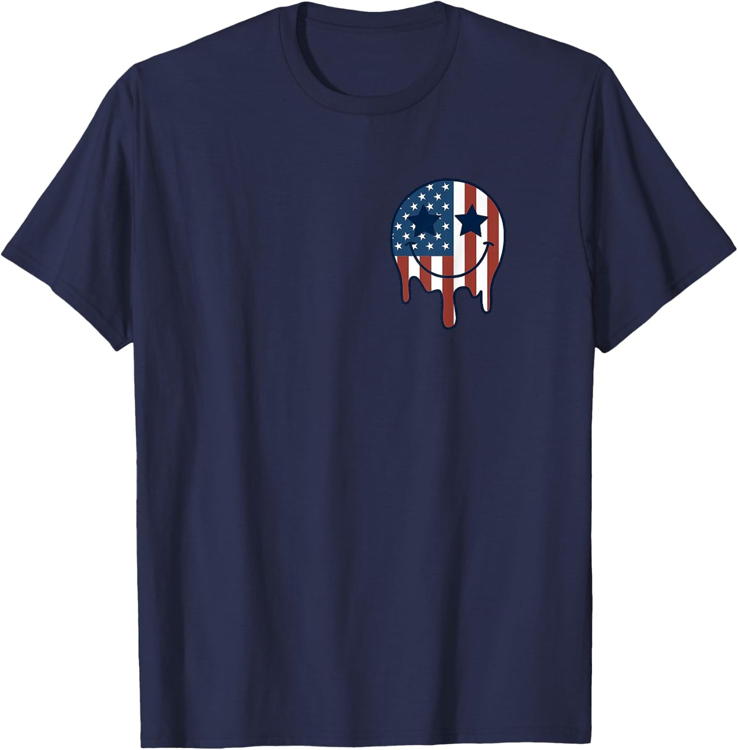Red White And Boozy Patriotic American Beer Drinking Women Men T-Shirt - T-Shirt | Navy