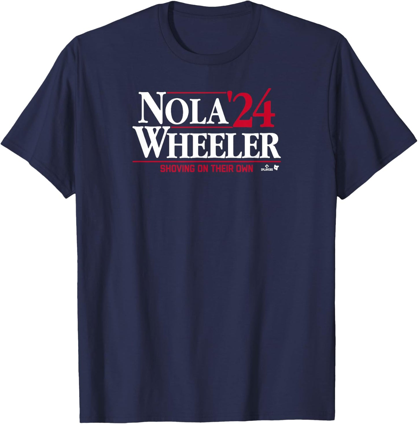 Aaron Nola & Zack Wheeler '24 - Philadelphia Baseball T-Shirt - T-Shirt | Navy