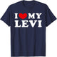 I Love My Levi, I Heart My Levi T-Shirt - T-Shirt | Navy
