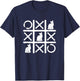 Tic Tac Toe Crosses Cat Kitten Pet Tic Tac Toe Cat T-Shirt - T-Shirt | Navy