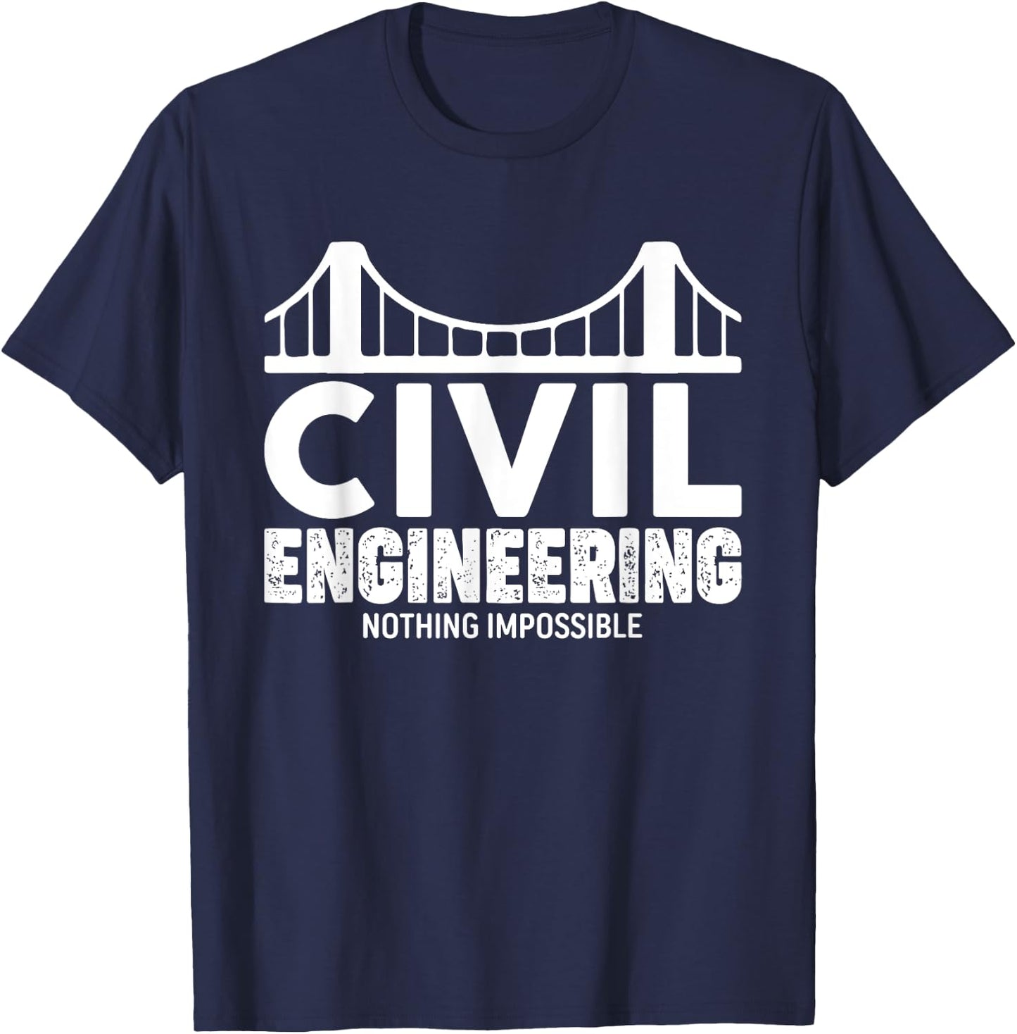 Civil Engineer Truss Structural Engineering idea T-Shirt - T-Shirt | Navy
