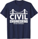 Civil Engineer Truss Structural Engineering idea T-Shirt - T-Shirt | Navy