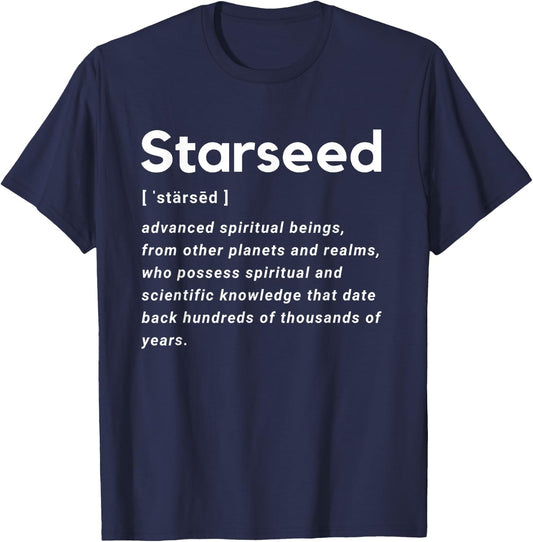 Starseed Spirituality Mindfulness Awakening Mystic Spiritual T-Shirt - T-Shirt | Navy