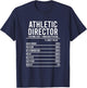 Athletic Director Nutrition Facts Athletic Directors T-Shirt - T-Shirt | Navy