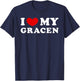 I Love My Gracen, I Heart My Gracen T-Shirt - T-Shirt | Navy