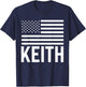 Keith Usa Name Forename Personalized Birthday T-Shirt - T-Shirt | Navy