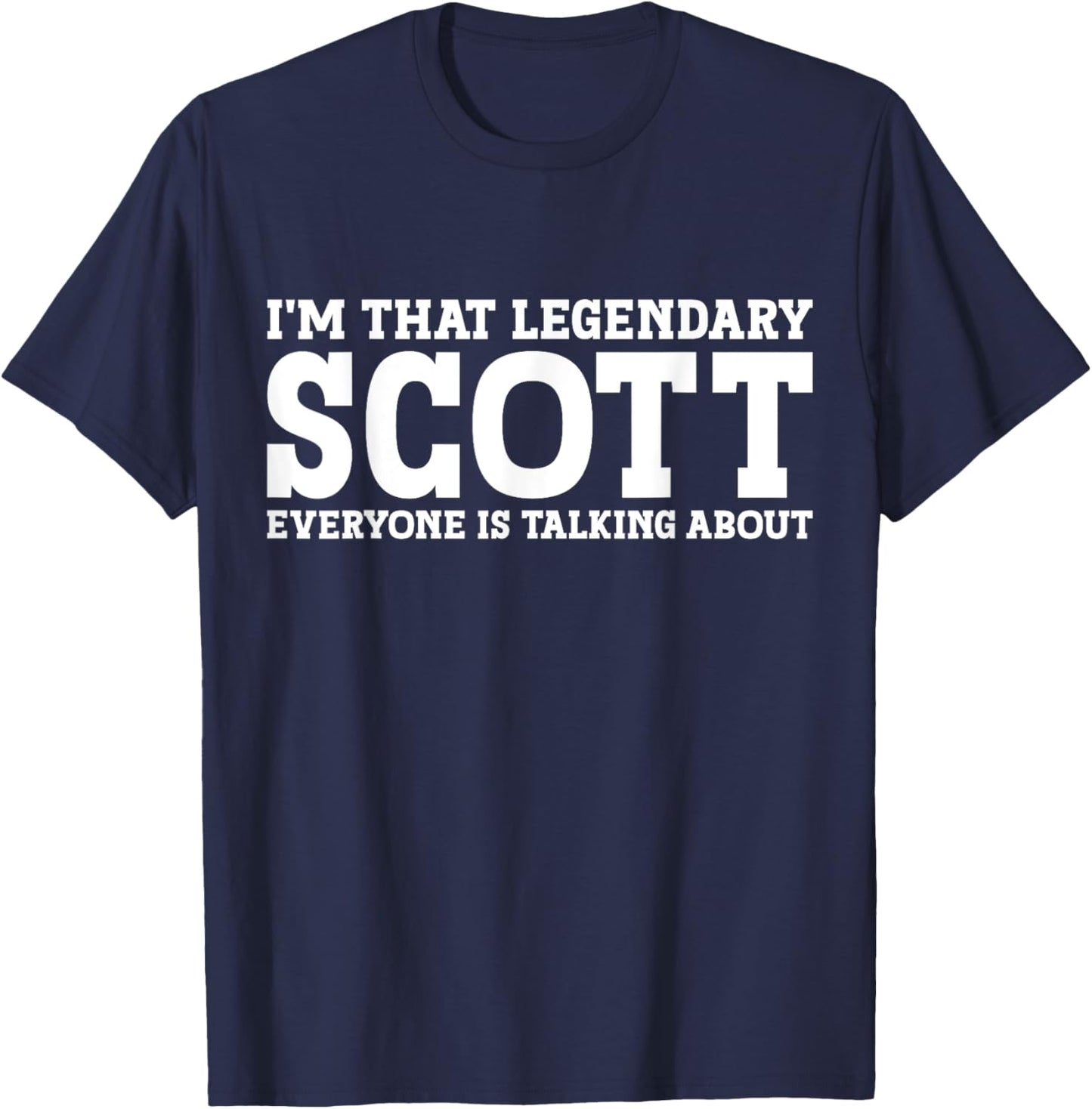 Scott Surname Funny Team Family Last Name Scott T-Shirt - T-Shirt | Navy